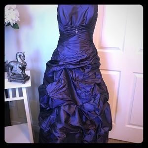 Purple ball gown